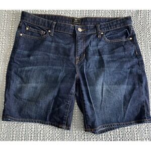 Gap Bermuda Denim‎ Shorts Dark Wash Everyday Casual Women's Size 10